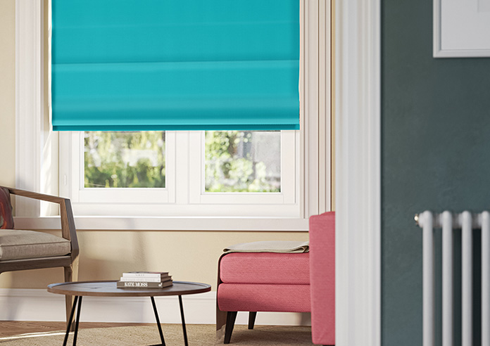 Hartford, Teal - Roman Blind - Image 5